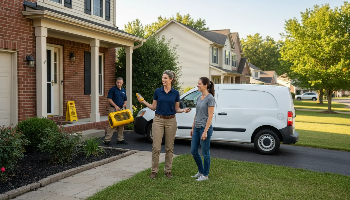Residential water damage restoration in Natchez, MS